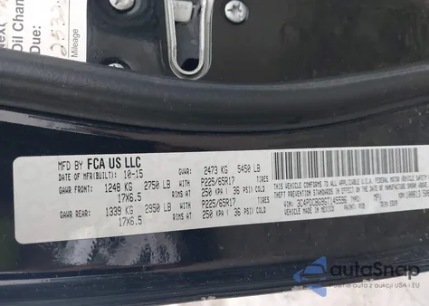 2016 Dodge Journey Sxt z USA, uszkodzony, nr VIN 3C4PDCBG9GT145596